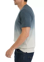 Men's Dip Dyed Classic Crew Neck T-Shirt