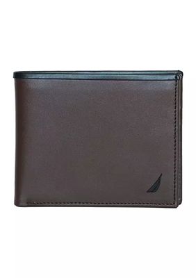 Belk Leather Solid Color Checkbook Cover Wallet