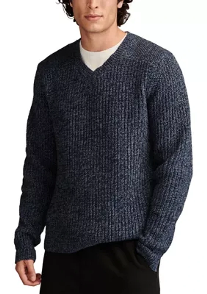 Easy Marled V-Neck Sweater