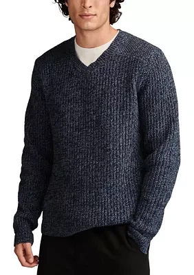 Easy Marled V-Neck Sweater