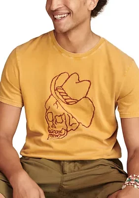 Western Skull Short Sleeve Graphic T-Shirt