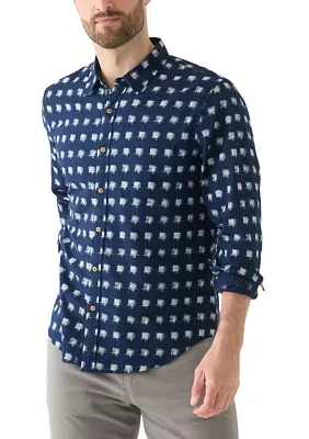 Printed One Pocket Long Sleeve Shirt