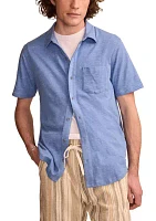 Short Sleeve Linen Button Down Shirt