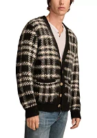 Jacquard Brushed Cardigan