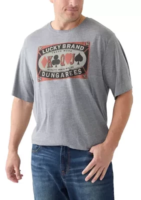 Big & Tall Lucky Poker Graphic T-Shirt