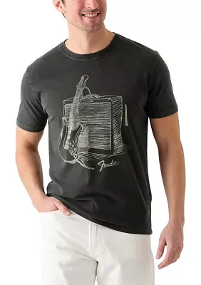 Fender Strat Drawing Graphic T-Shirt