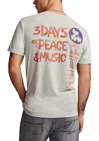 Big & Tall Short Sleeve Woodstock Poster Graphic T-Shirt