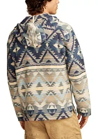 Big & Tall Woven Jacquard Baja Pullover