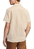 Textured Seersucker Short Sleeve Shirt