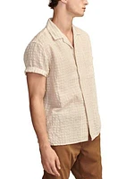 Textured Seersucker Short Sleeve Shirt