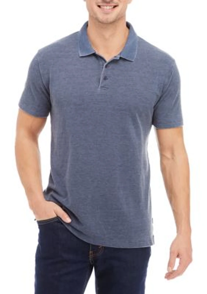 Venice Burnout Short Sleeve Polo Shirt