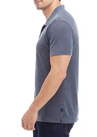 Venice Burnout Short Sleeve Polo Shirt