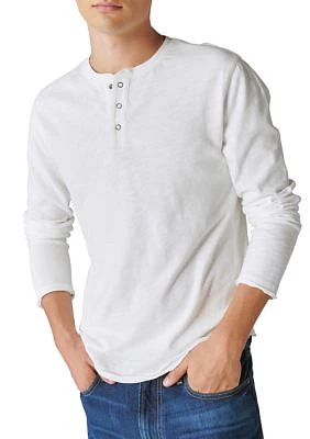 Weekend Slub Jersey Long Sleeve Henley Shirt