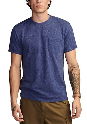 Linen Short Sleeve Pocket Crew Neck T-Shirt