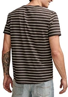 Supima Striped Crew Neck T-Shirt