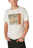 Short Sleeve Bronco Photo Graphic T-Shirt