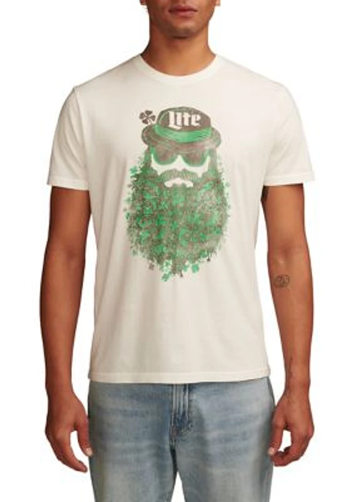 Miller Lite Beard Graphic T-Shirt