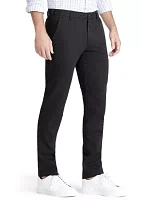 Performance Stretch Straight Fit Flat Front Chino Pants