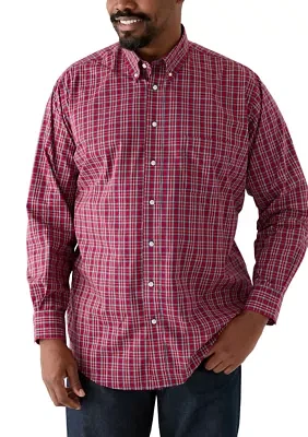 Big & Tall Fashion Stretch Button Down Shirt