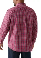 Big & Tall Fashion Stretch Button Down Shirt