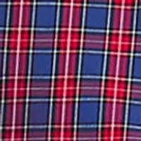 Tartan Printed Regular Fit Button Down Stretch Shirt