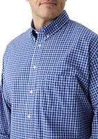 Big & Tall Fashion Stretch Regular Fit Button Down Shirt