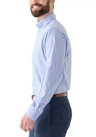 Regular Fit All Over Stretch Dress Shirt