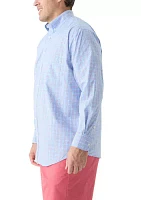 Big & Tall Long Sleeve Plaid Dress Shirt