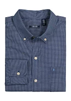 Classic Long Sleeve Woven Button Down Shirt