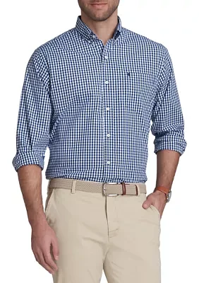 Classic Long Sleeve Woven Button Down Shirt