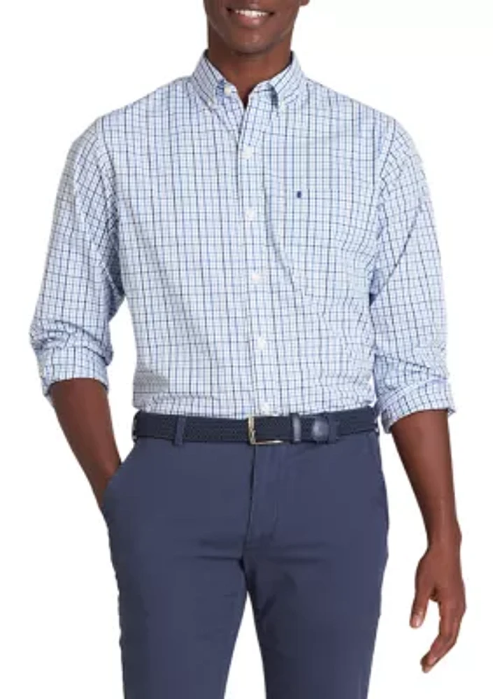 Classic Long Sleeve Woven Button Down Shirt