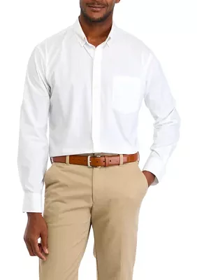 Classic Long Sleeve Woven Button Down Shirt