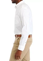 Classic Long Sleeve Woven Button Down Shirt