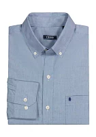 Classic Long Sleeve Woven Button Down Shirt