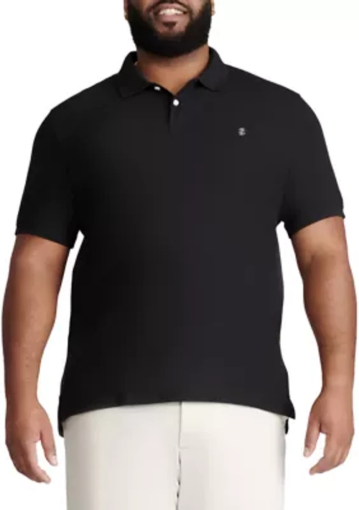 Big & Tall Short Sleeve Solid Advantage Polo Shirt