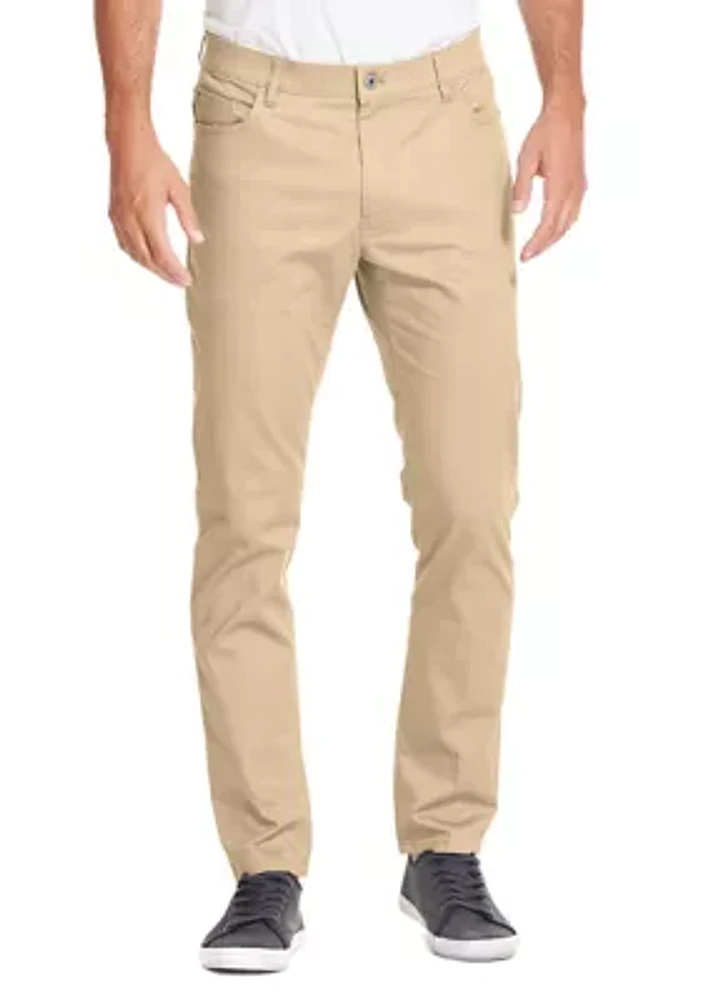 5 Pocket Stretch Sateen Pants