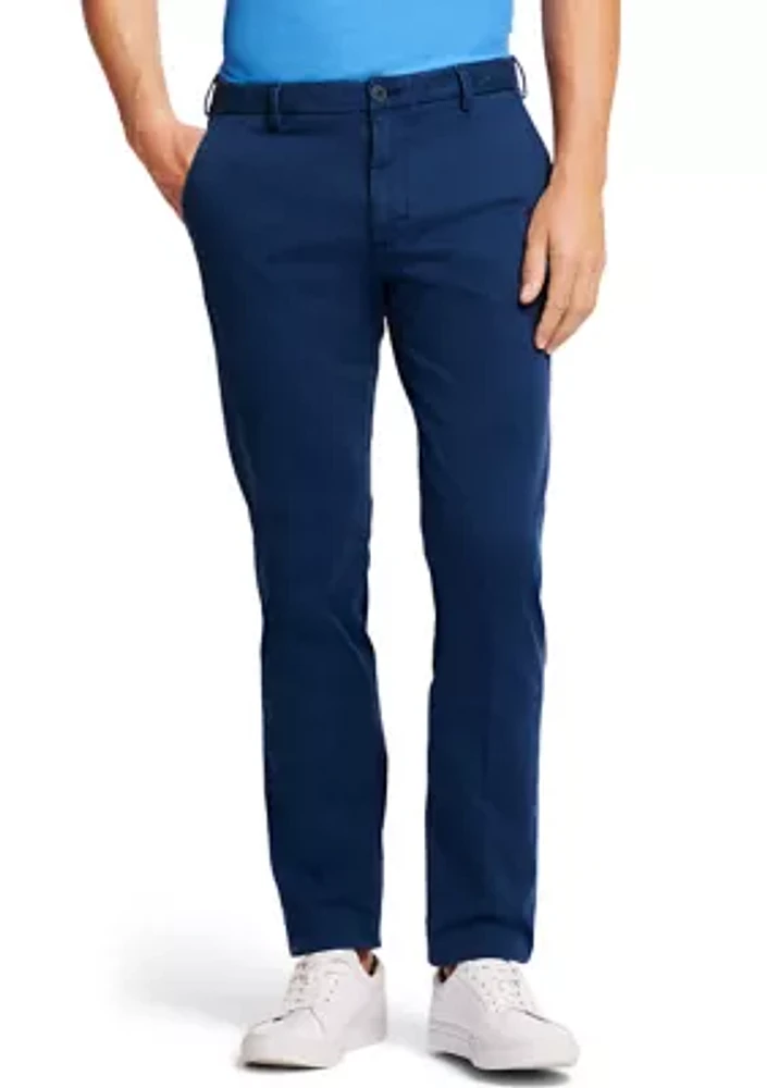 Saltwater Stretch Flat Front Slim Fit Chino Pants