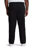 Big & Tall Performance Stretch Flat Front Chino Pants