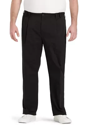 Big & Tall Performance Stretch Pleated Chino Pants