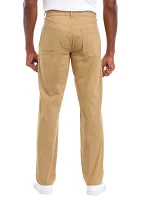 5 Pocket Sateen Pants with Stretch Waistband​