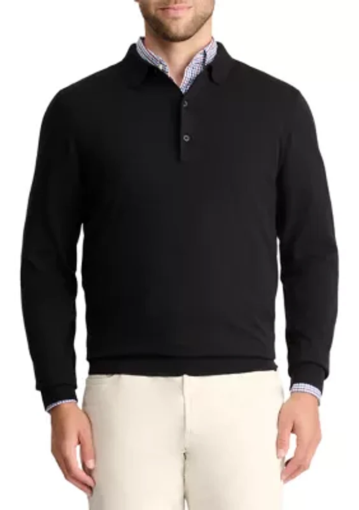 Jersey Polo Sweater