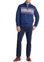 Holiday 5-GG Fair Isle 1/4 Zip Sweater