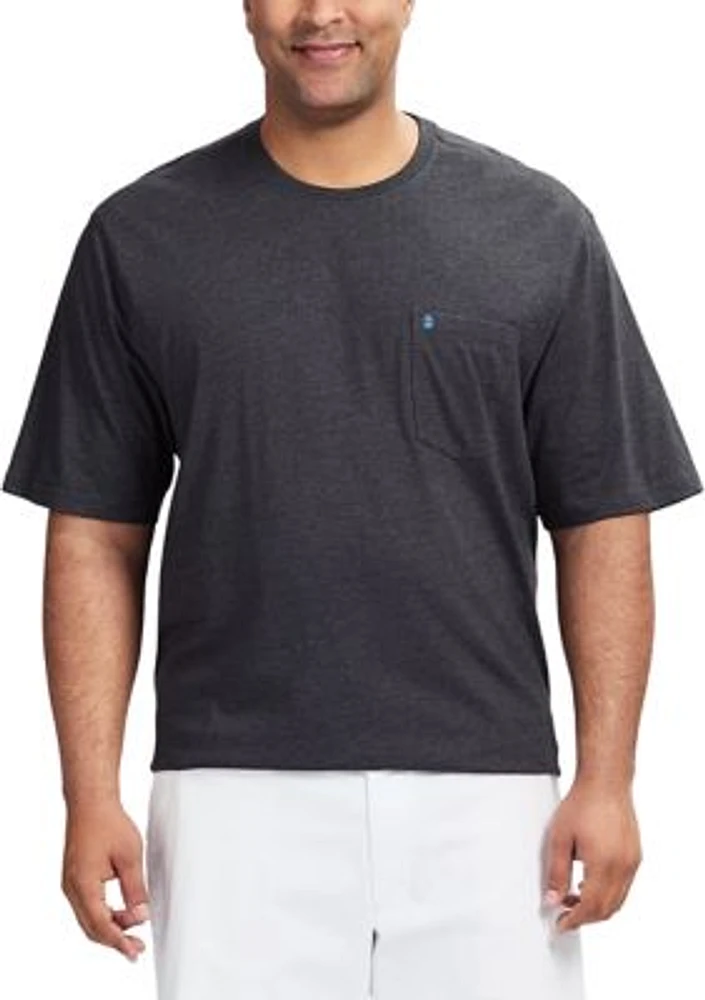 Big & Tall Saltwater Soft Wash Pocket Crew Neck T-Shirt