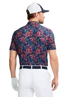 Floral Print Polo Shirt