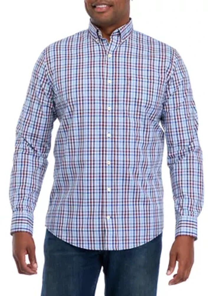 Big & Tall Fashion Stretch Regular Fit Button Down Shirt