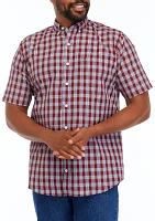 Big & Tall Short Sleeve Breeze Plaid Shirt