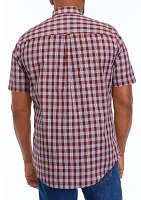 Big & Tall Short Sleeve Breeze Plaid Shirt