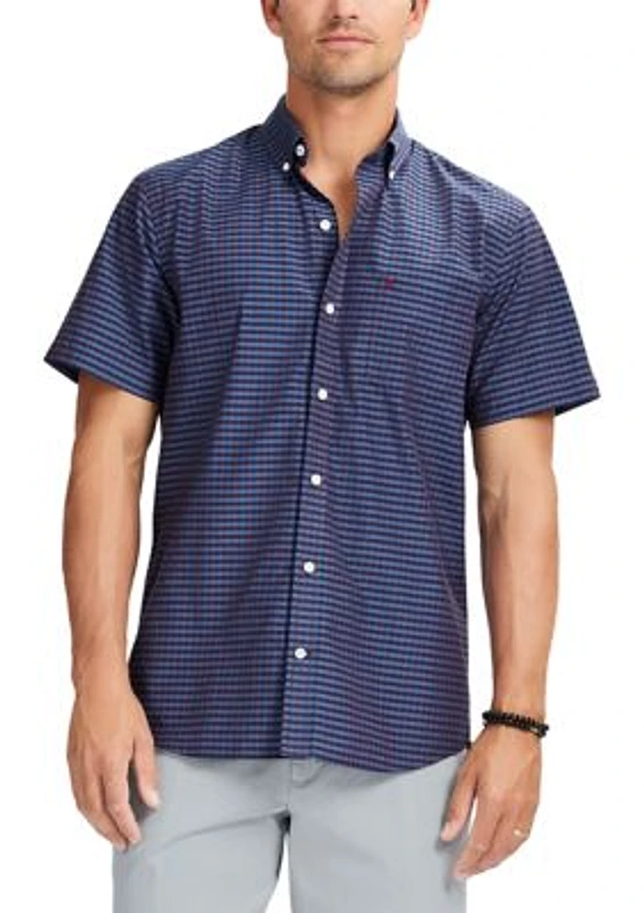 Short Sleeves Breeze Woven Printed Shirt