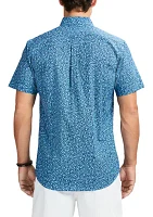 Short Sleeve Floral Printed Woven Shirt