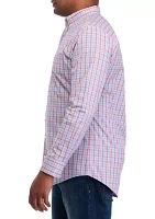 Big & Tall Comfort Performance Woven Button Down Shirt